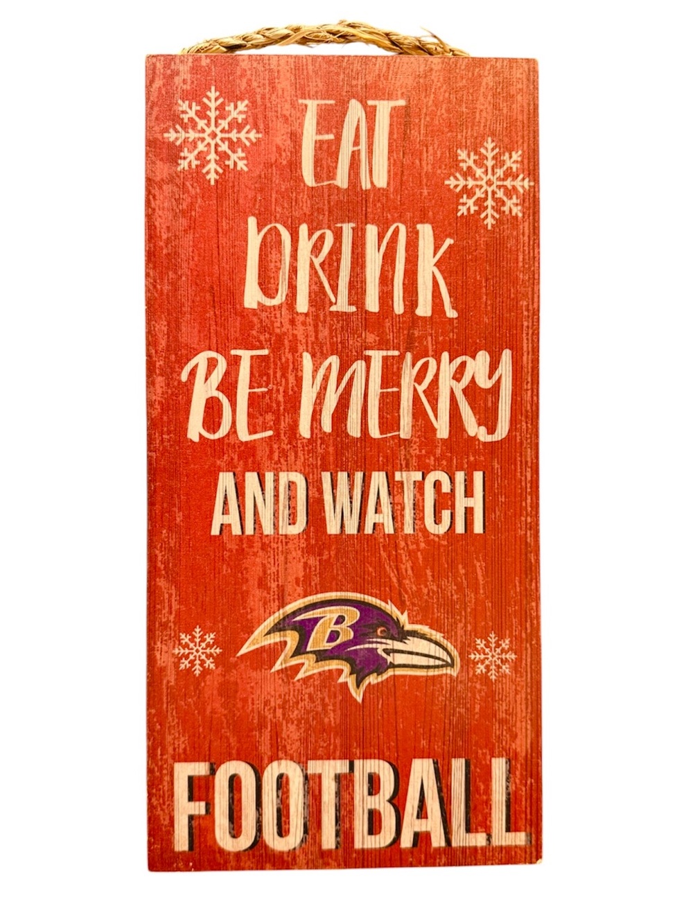 Baltimore Ravens Holiday Wood Wall Decor Like New condition